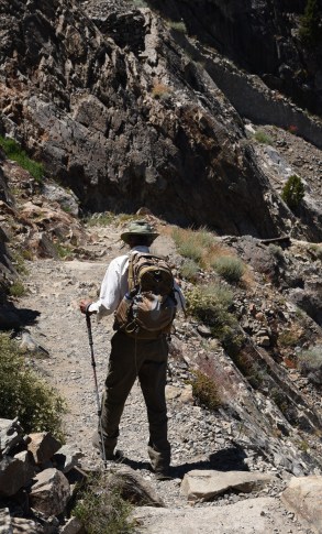 Switchbacks on trail