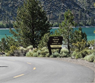 june-lake-beach-sign
