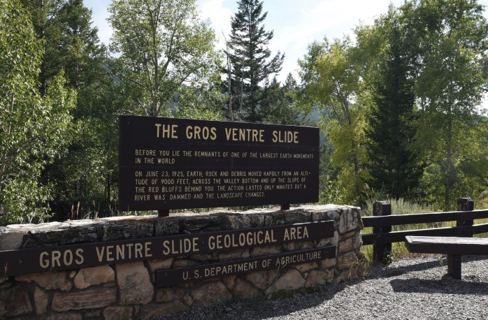 Gros Ventre Slide sign