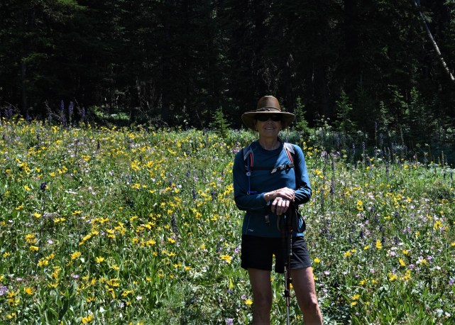 Lynn among the wildflowers