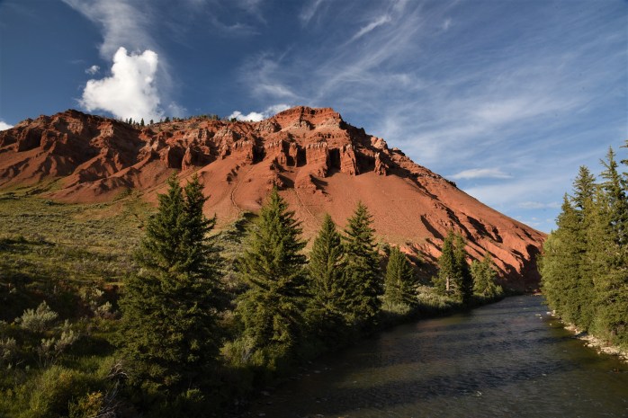 Red Hills along creek