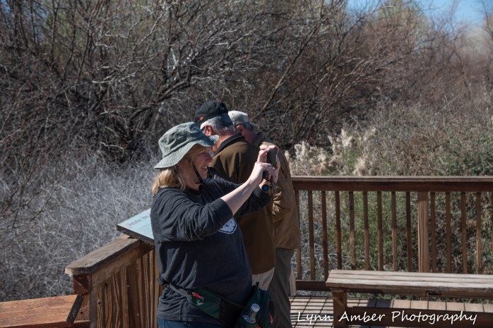 Cibola National Wildlife Refuge Vicki Harry Jim at Bird Blind