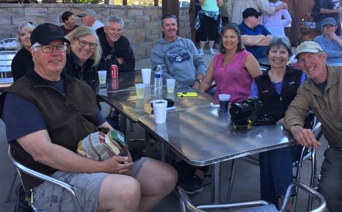 The gang at Desert Bar